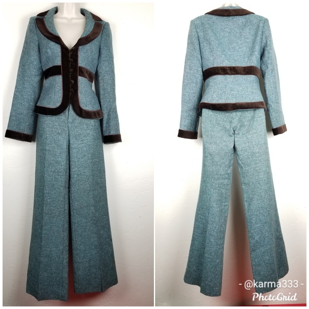 Nanette Lepore Wool Blend Pantsuit Tweed Sz 2-4